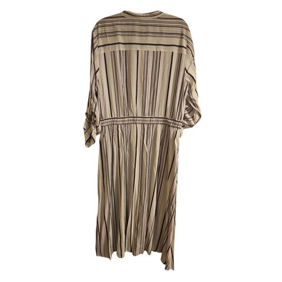 Court & Rowe rayon white blue striped midi shirt dress new sz 14 $129 - Picture 3 of 6